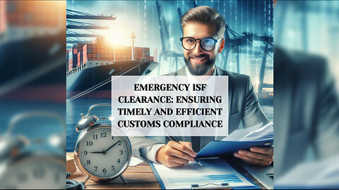 Discover the Power of Emergency ISF Clearance Services