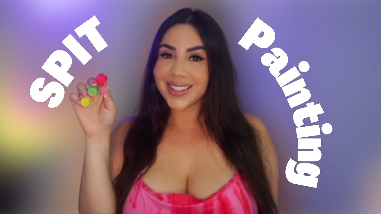 ASMR Spit Painting INTENSE sounds