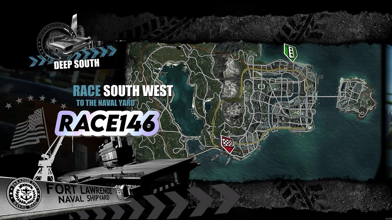 Race146 Race South west to the Naval Yard Burnout Paradise Remastered