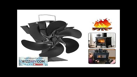 IPRee 6 Blades Heat Powered Stove Fan Black Fireplace Fan Log Wood Review