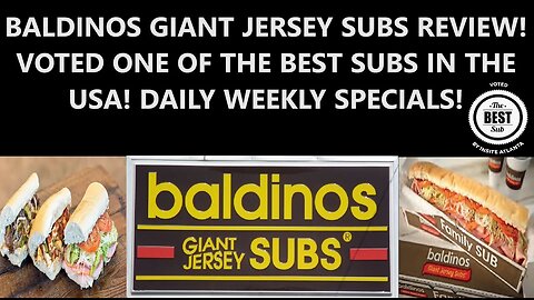 🥪BALDINOS GIANT JERSEY SUBS REVIEW! VOTED ONE OF THE BEST SUBS IN THE USA! DAILY WEEK SPECIALS!