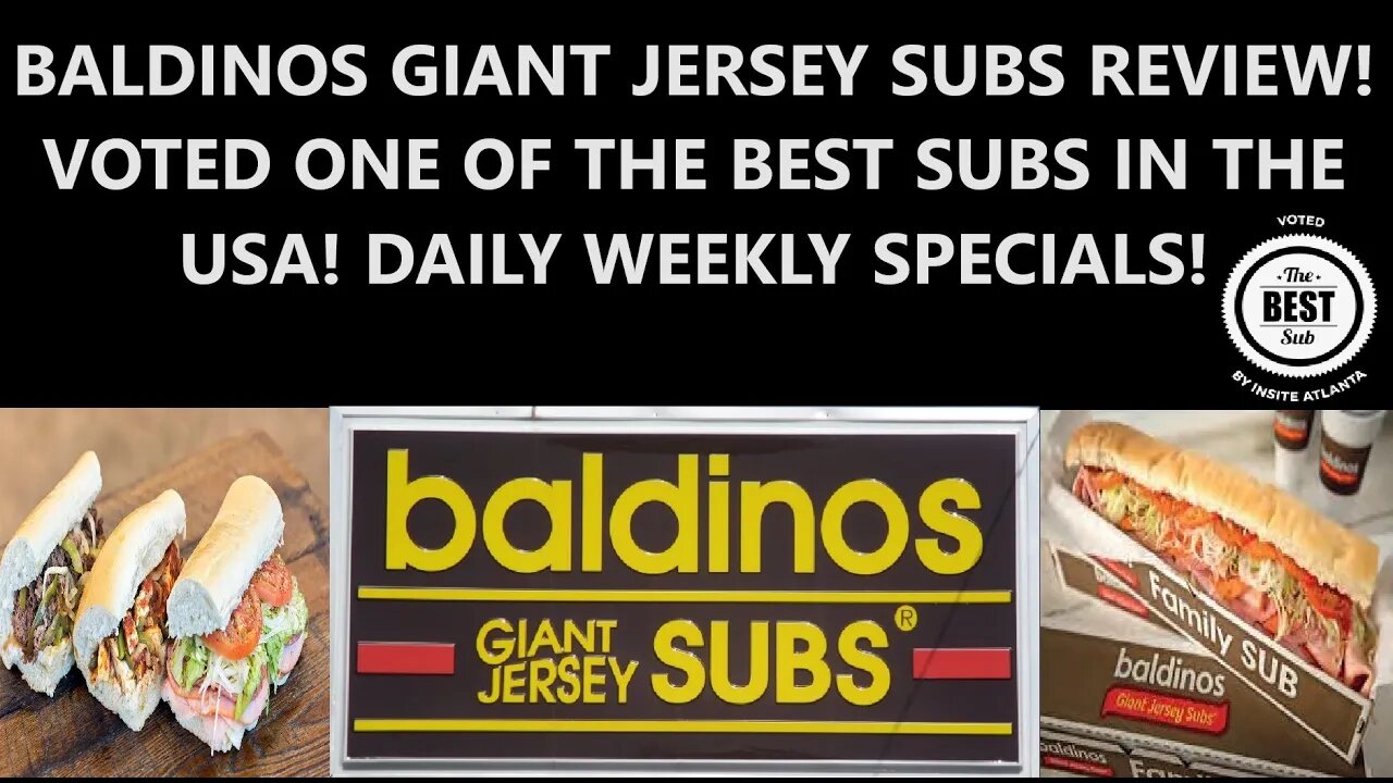 🥪BALDINOS GIANT JERSEY SUBS REVIEW! VOTED ONE OF THE BEST SUBS IN THE USA! DAILY WEEK SPECIALS!