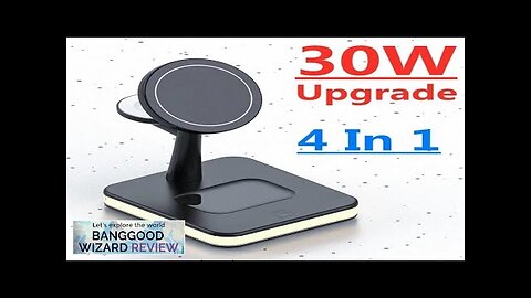 30W 4 in 1 Magnetic Wireless Charger Lamp for iPhone 12 13 Review