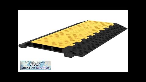 VEVOR 1 Pack of 3-Channel Rubber Cable Protector Ramps Heavy Duty 44000Lbs Review