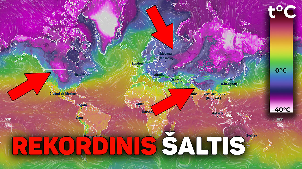 Neįprasta 2025 m. žiema: rekordiniai sniego kiekiai ir temperatūros svyravimai visame pasaulyje!