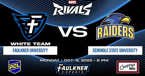 Marvel Rivals- Faulkner White vs. Seminole State (10/6/2025)