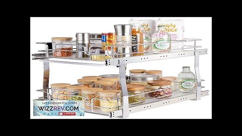 VEVOR 2 Tier 14"W x 21"D Pull Out Cabinet Organizer Heavy Duty Review