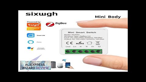 SIXWGH Tuya Zigbee Smart Home Automation Switch Breaker Work With Smart Gateway Review