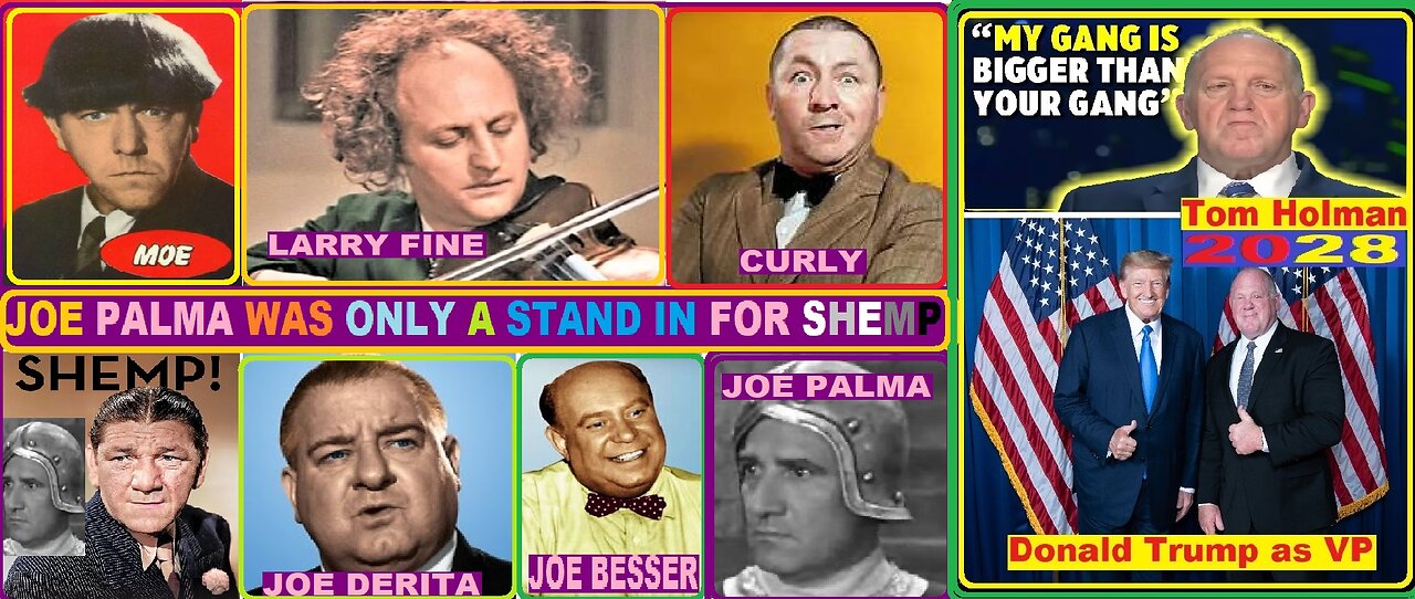 The 7 three Stooges by age but Joe Palma is NOT a stooge he was Shemp's stand in after Shemp's died.