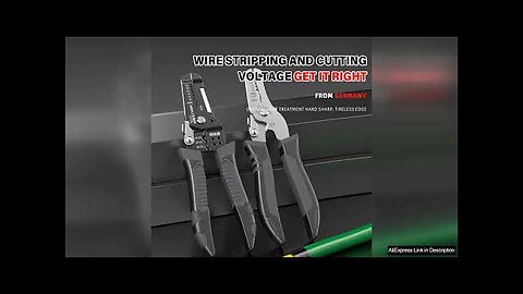 AIRAJ Wire Stripper Tools Multitool Plier Crimper Cable Cutter Multifunctional Stripping Review