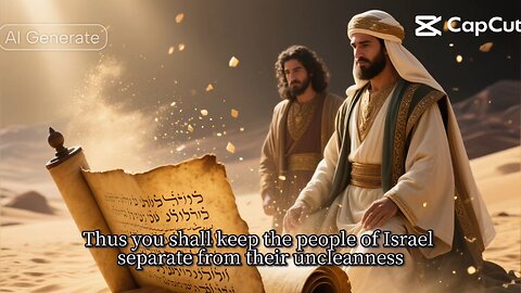 “Keep the people separate from their uncleanness… they not defile my tabernacle.” — Leviticus 15:31