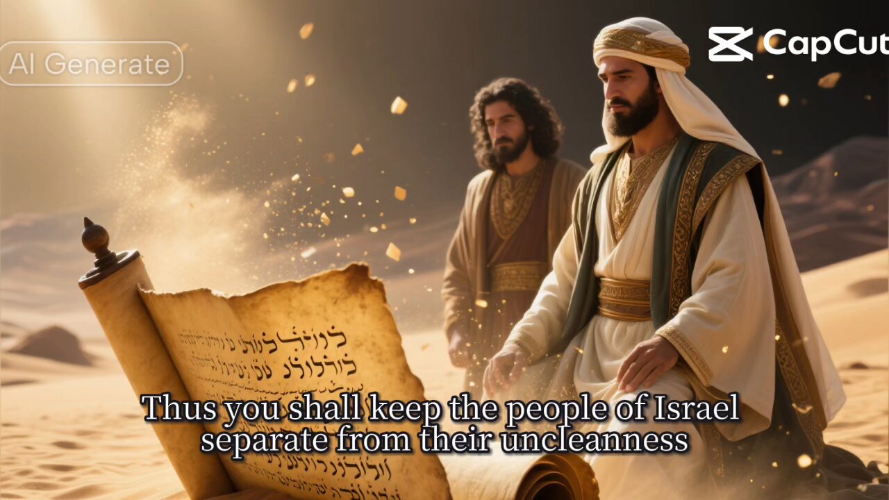 “Keep the people separate from their uncleanness… they not defile my tabernacle.” — Leviticus 15:31