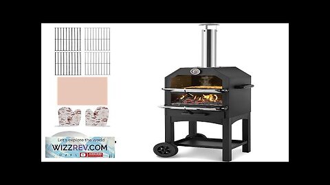 VEVOR 12" Outdoor Pizza Oven Portable Wood Pellet Pizza Oven Baked Paint Review