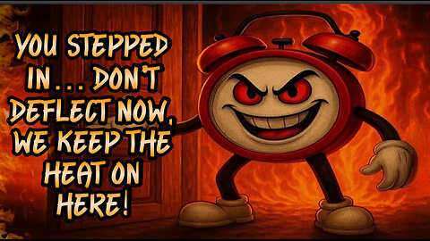 You stepped in… don’t deflect now, we keep the heat on here!