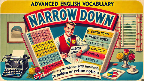 Vocabulary and Pronunciation "NARROW DOWN" Advanced English