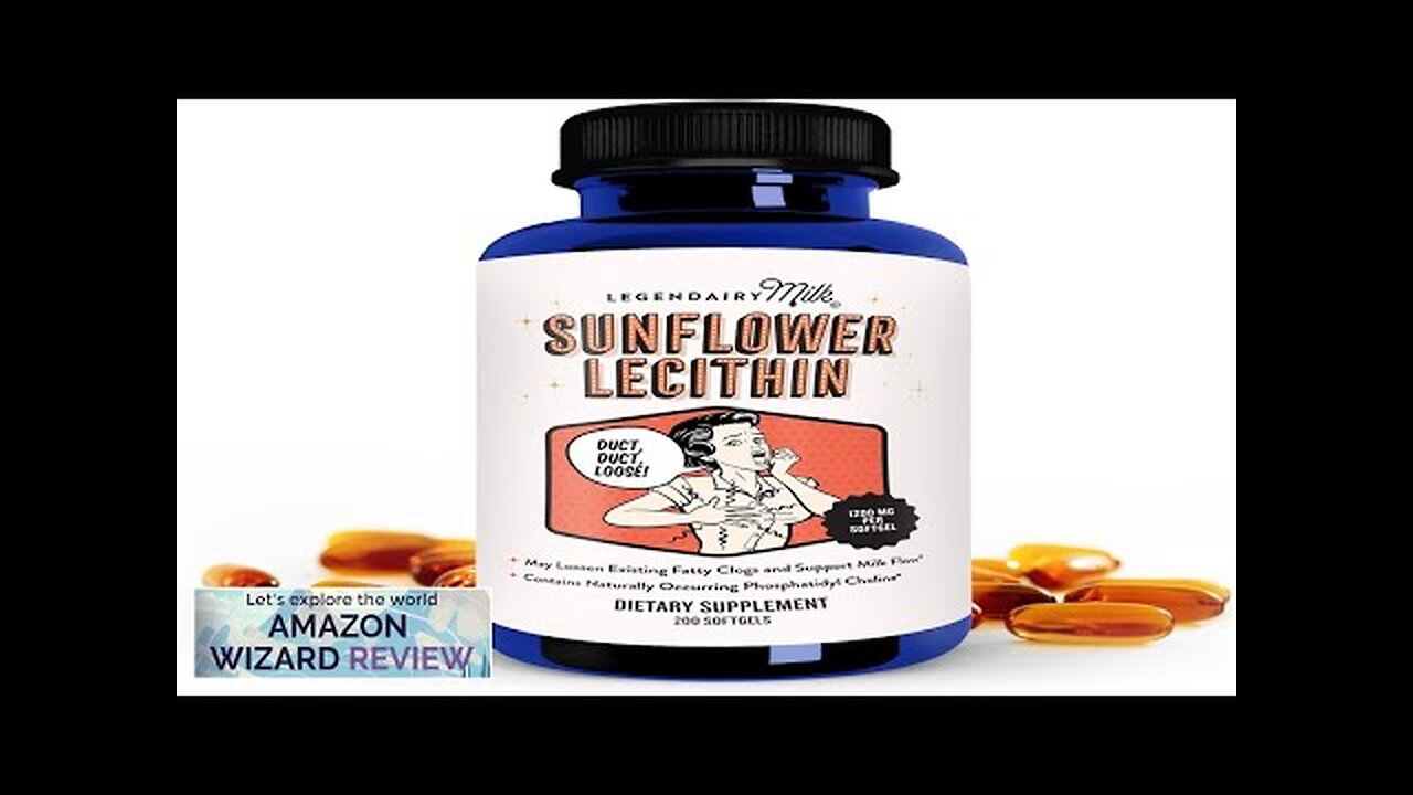 Legendairy Milk Sunflower Lecithin 1200mg Organic Sunflower Lecithin Supplement for Clogged Review