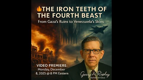🔥 THE IRON TEETH OF THE FOURTH BEAST — From Gaza’s Ruins to Venezuela’s Skies