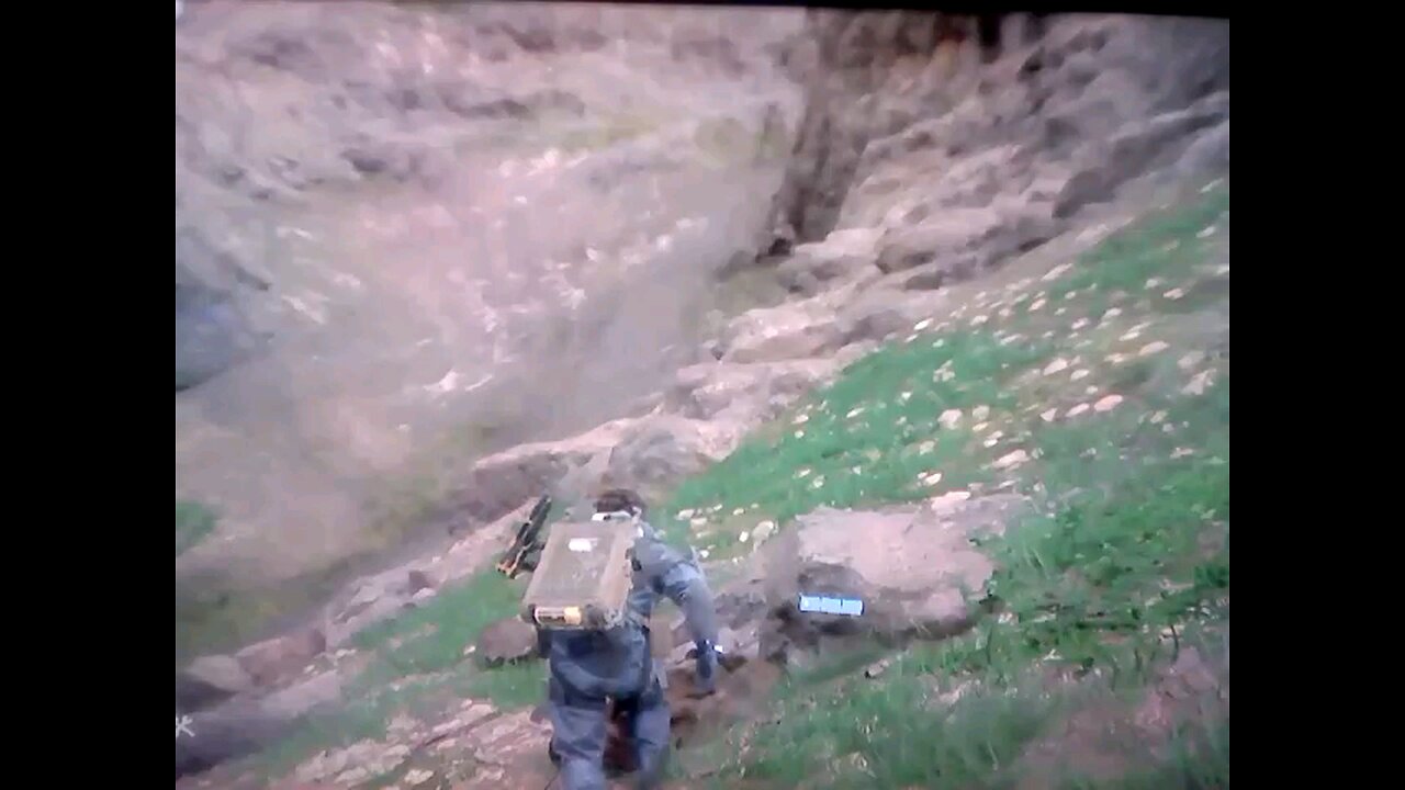 Death Stranding featuring a downloading game
