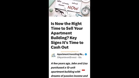 Is Now The Right Time To Sell?🏢🏘