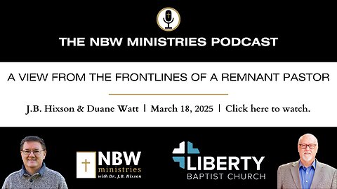 1169. A View from the Frontlines of a Remnant Pastor