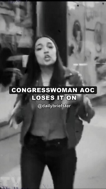 Congresswoman AOC Loses It On The Street #shorts #funny #trending