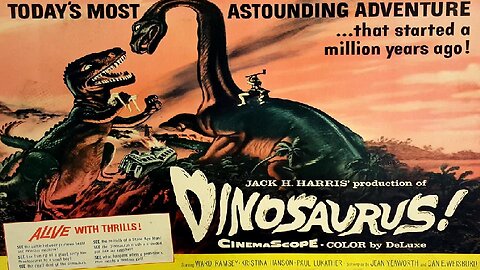 DINOSAURUS 1960 Earthquakes Release Dormant Dinosaurs From Inner Earth FULL MOVIE HD & W/S