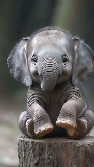 baby elephant doing fun | lovely animal