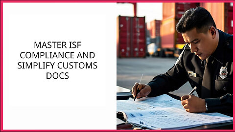 Mastering ISF Compliance: Expert Tips for Speeding Up Customs Documentation
