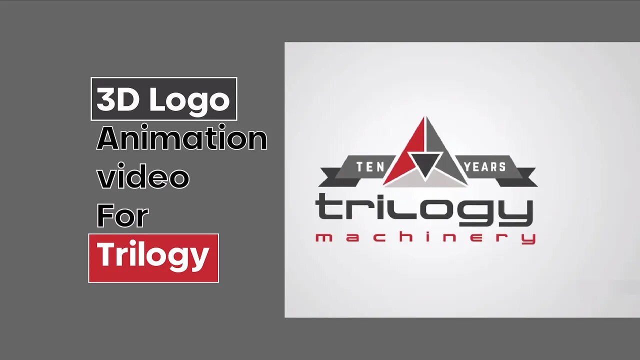 Trilogy 3D Logo Animation Animated by MotionGility
