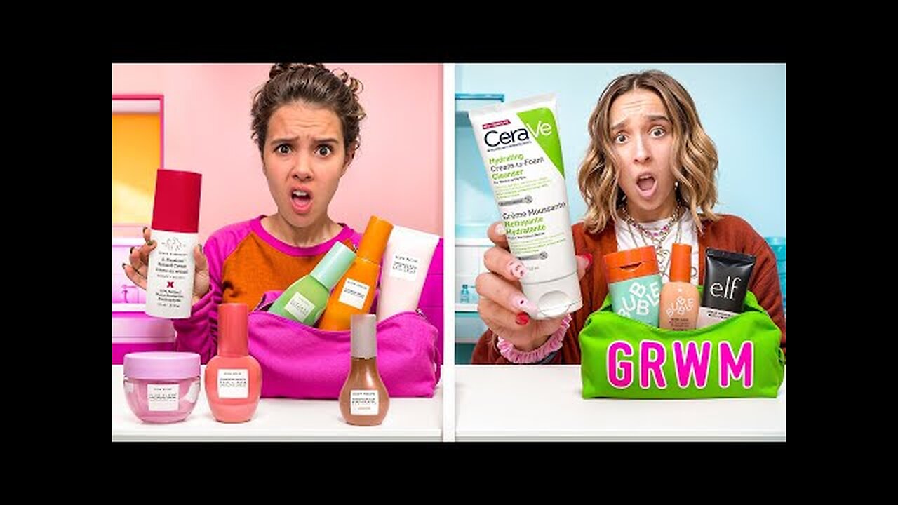 i SWAPPED MAKEUP Bags with a CELEBRiTY!!