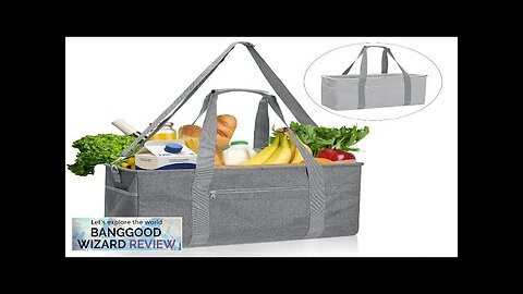 42L Shopping Basket Extra Large Grocery Bag Large Shopper Bag Foldable Shopping Review