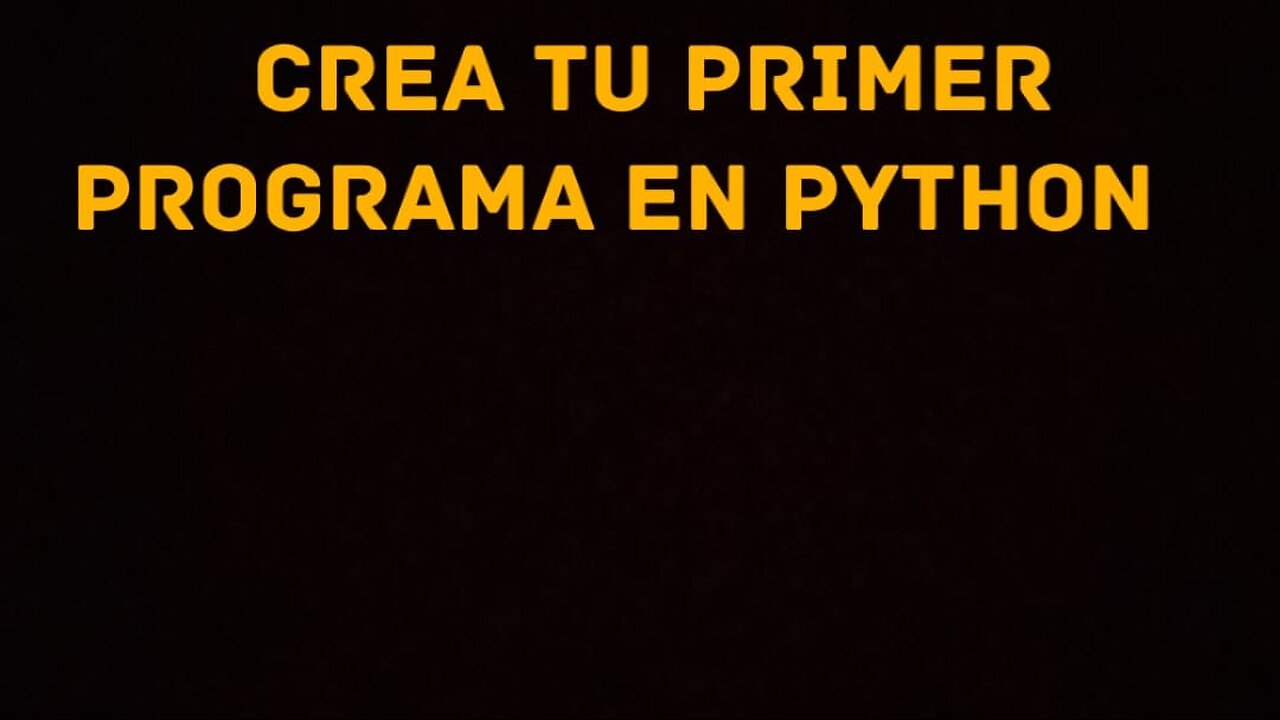 Aprende a programar en Python 1 | Tutorial para principiantes