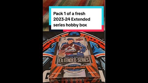 Pack 1 of this 2023-24 Upper Deck Extended Series hobby box!