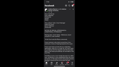 Andrew Devine : courts