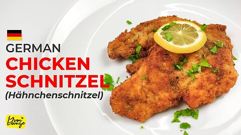 EASY & QUICK German Chicken Schnitzel Recipe | Homemade Chicken Schnitzel | Yum Lounge (English)