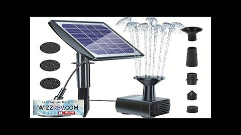 6V 2W / 7V 1.4W 1705L/H DC Pump Solar Swimming Pool Landscane Review