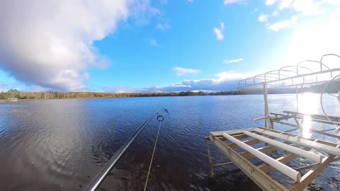 Late Fall Wisconsin Bass of the Pier - Bass #1