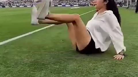 Football Yoga Exercise