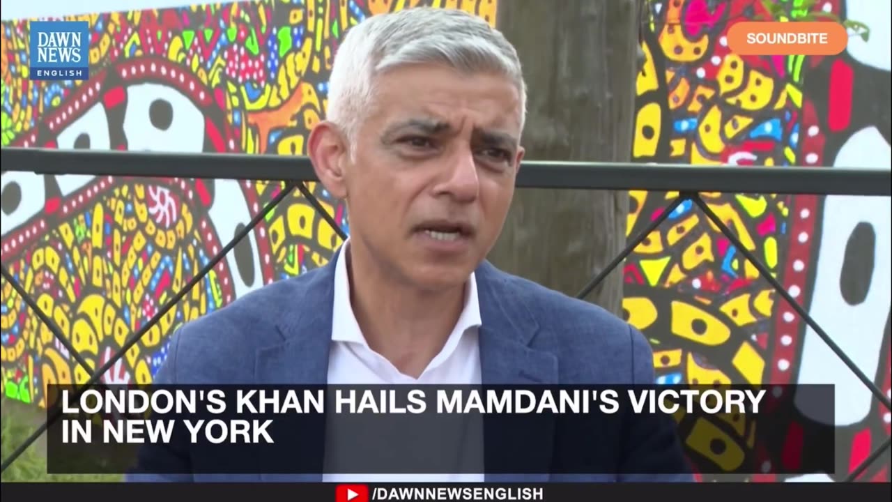 London Mayor Khan: "Congrats, NY.Mamdani."