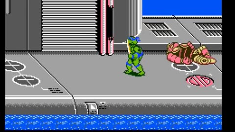 TMNT III: Groundchuck Boss Battle - NES