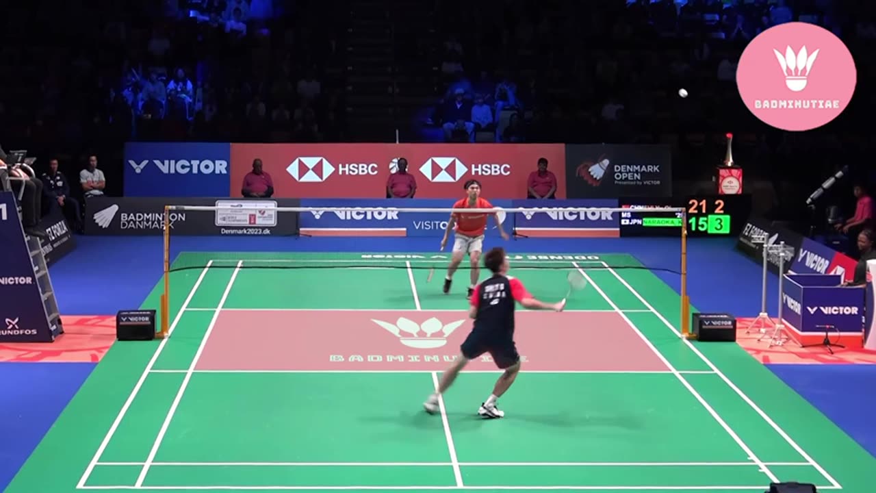 Shi Yu Qi vs Kodai Naraoka - 2022 Denmark Open - Highlights - Nice Angle -