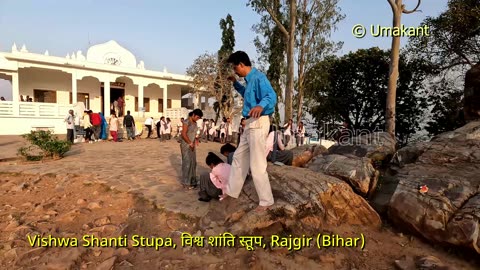 Vishwa Shanti Stupa (World Peace Pagoda) विश्व शांति स्तूप, Rajgir (Bihar)