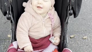 mommy and me walk time 👶💕 baby kayla enjoying her stroller ride outside 🌸