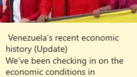 Venezuela’s recent economic history (Update)