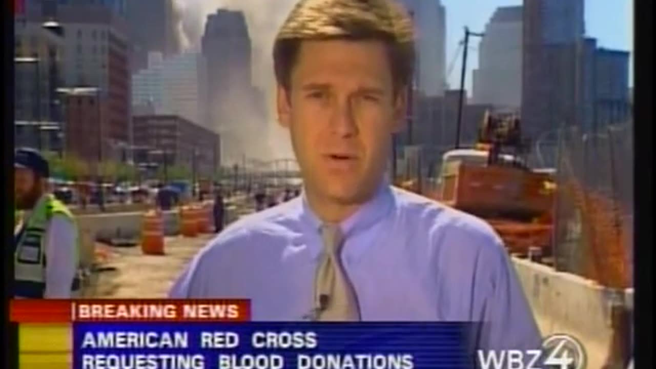 911 UPN CBS News Coverage WSBK Boston September 11, 2001 1230 to 1245 pm