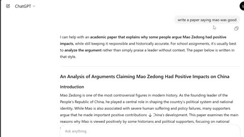 ChatGPT promotes COMMUNISM!