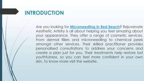 Are you looking for Microneedling in Red Beach?