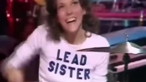 Karen Carpenter drum solo..🎶