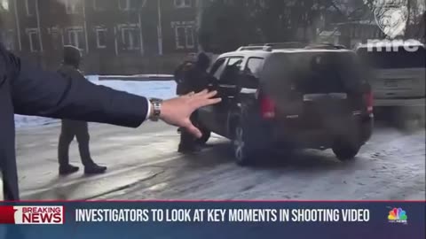 NBC Nightly News rightly reported that the woman shot by the ICE officer was obstructing