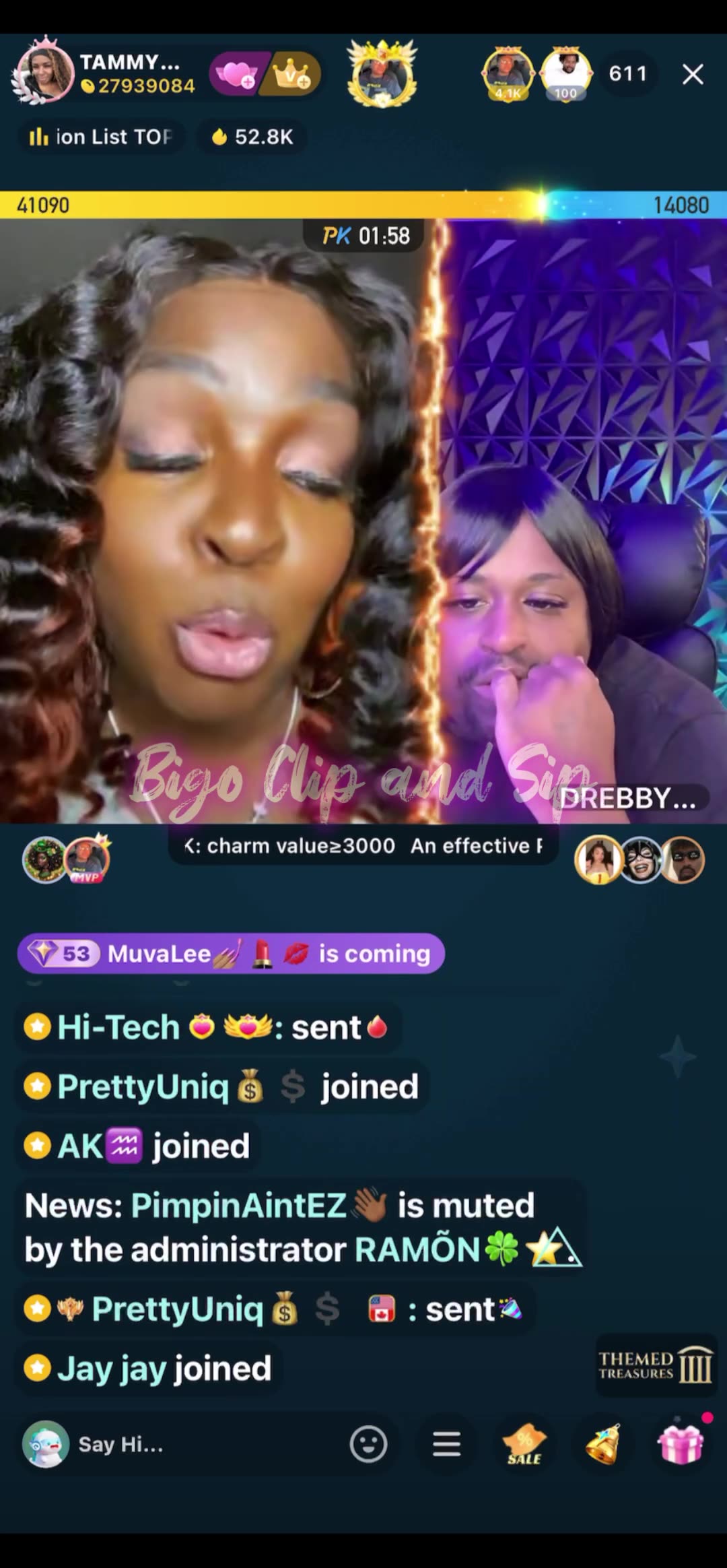 DreBaby loses PK to Tammy n loses his entire mind 10/1/25 #bigoclipandsip